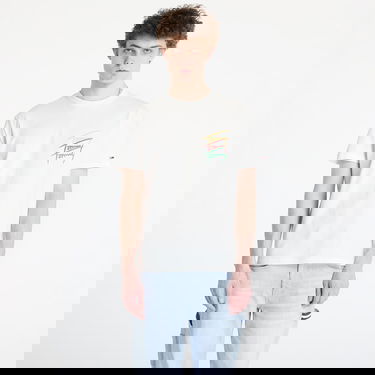 T-shirt Tommy Hilfiger Tommy Jeans Regular Twisted Sign Tee Vit | DM0DM20771 YBL, 0