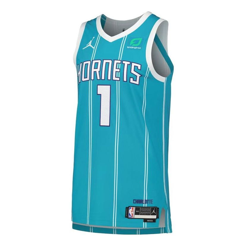 Jersey Jordan NBA Charlotte Hornets Icon Edition Swingman Jersey LaMelo Ball Blå | CN6336-446