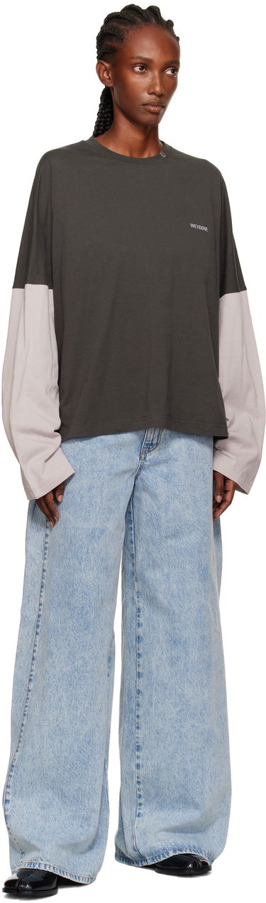 T-shirt We11done Coding Long-Sleeved Layered T-shirt Flerfärgad | WD-TT2-25-736-U-GY, 3