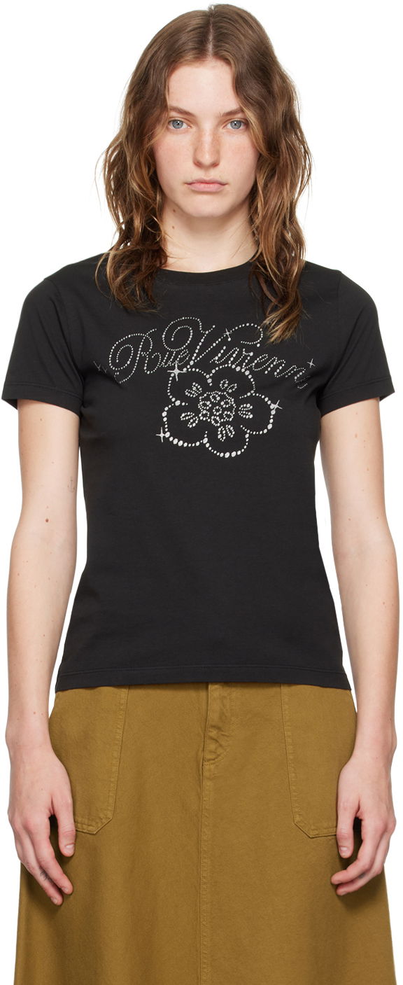 T-shirt KENZO Black Paris Constellation T-Shirt Svart | FE62TS1444SO, 0