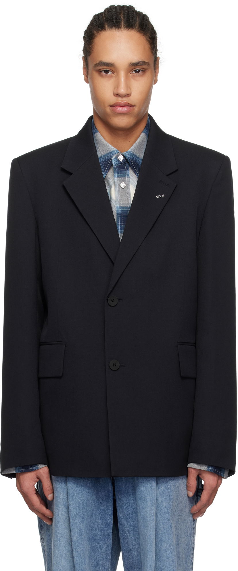 Jacka WOOYOUNGMI Wooyoungmi Single-Breasted Wool Blazer Svart | W251CJ01