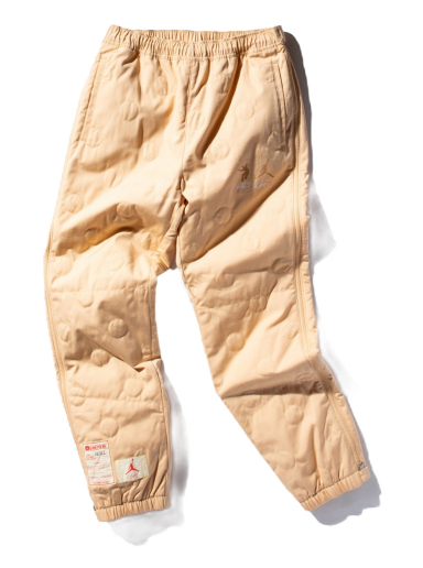 Träningsbyxor Jordan x Union Crossover SS22 Solid Color Logo Side Zipper Bundle Feet Sports Pants Beige | DJ9521-268