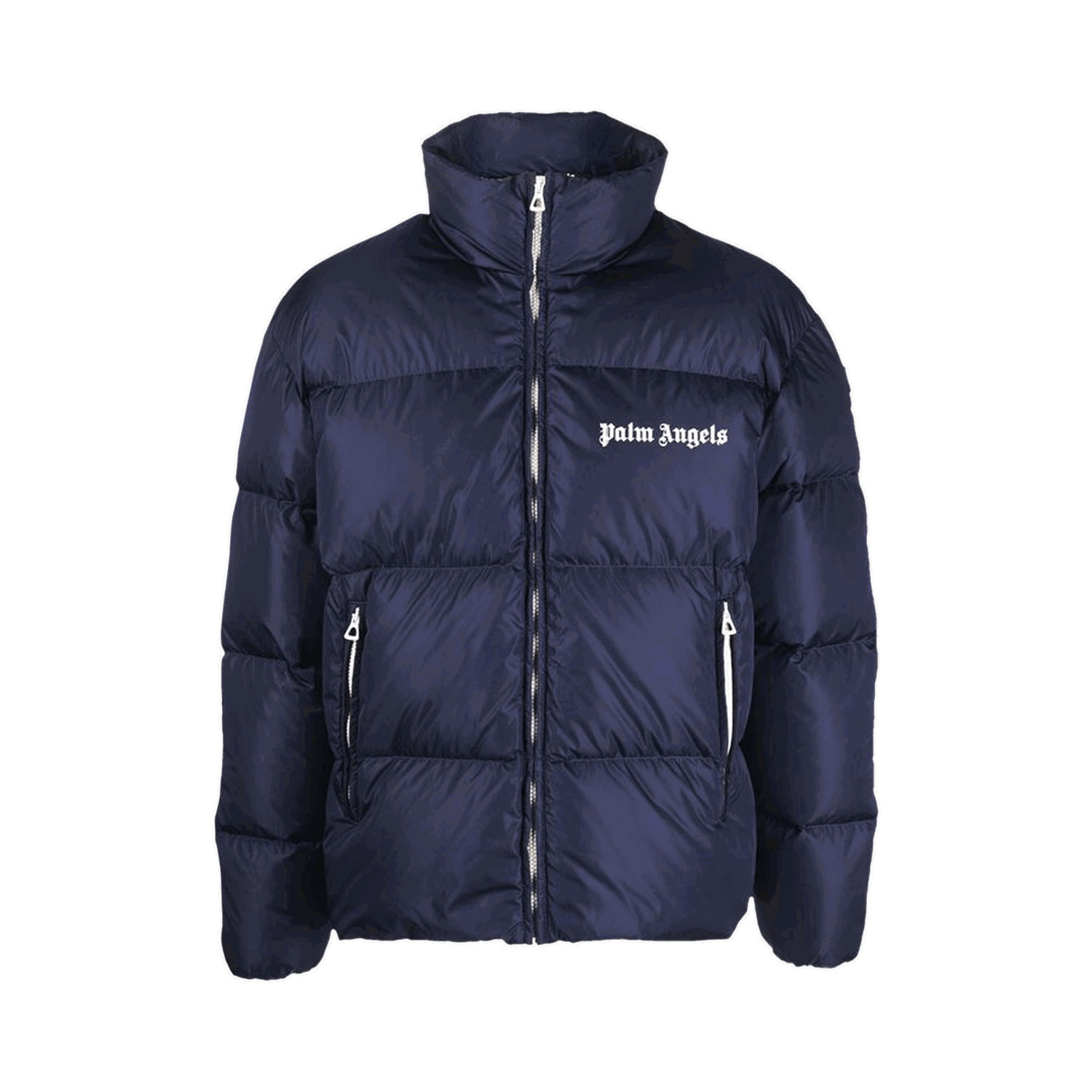 Pufferjacka Palm Angels Classic Track Down Jacket Mörkblå | PMED019F22FAB0014601, 0
