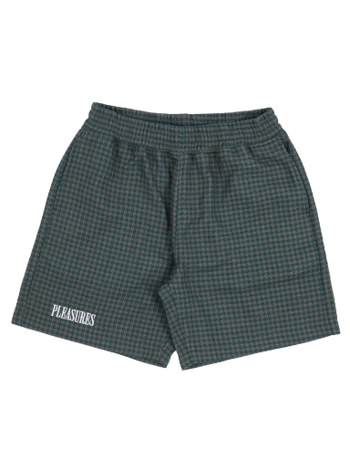 Shorts Pleasures Intercept Houndstooth Shorts Grön | P23F007-FOREST GREEN
