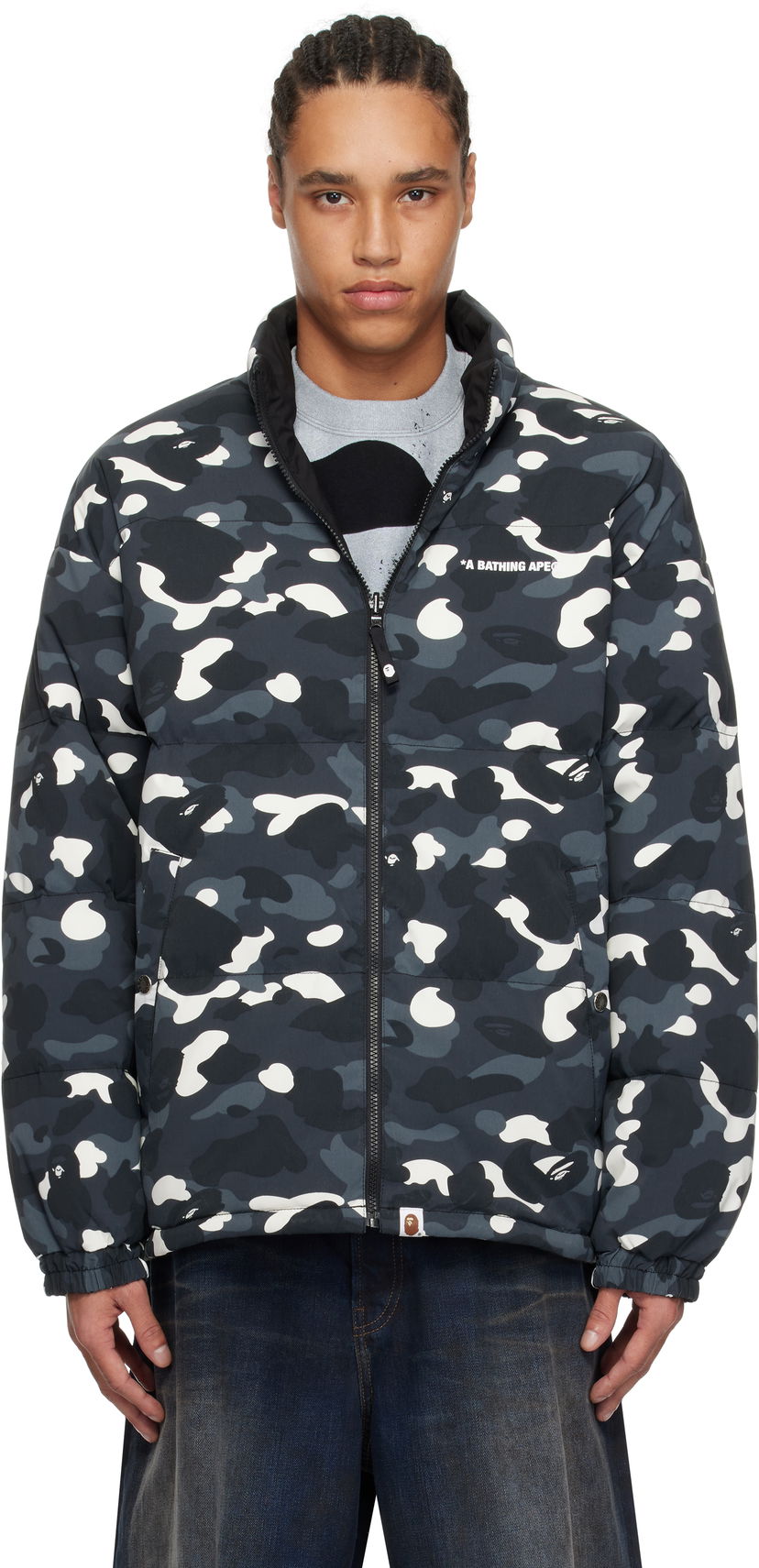 Pufferjacka BAPE A Bathing Ape City Camo Reversible Down Jacket Flerfärgad | 001DNK801008M