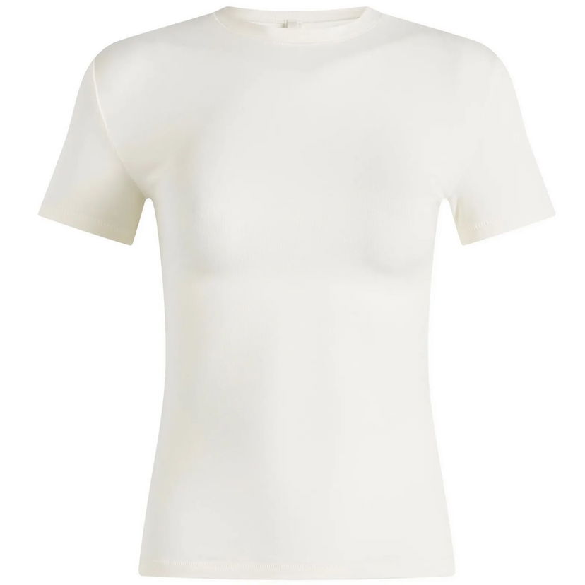 T-shirt SKIMS SKIMS Cotton Jersey T-Shirt, Size X-Small Vit | AP-TSH-0638-MBL