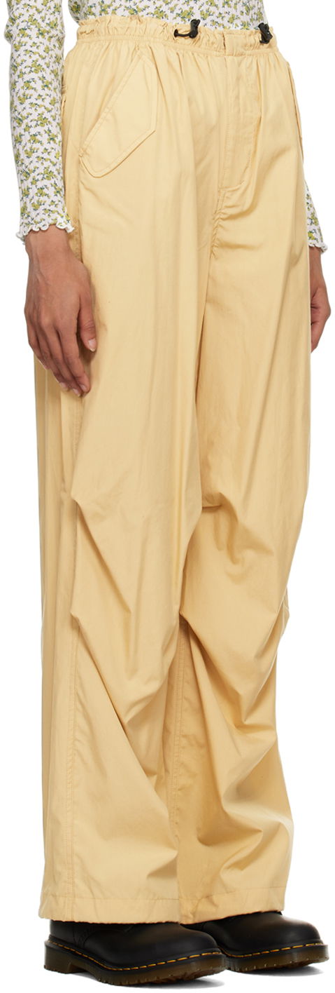 Byxor rag & bone Becky Wide Leg Trousers Gul | WAW22H70144614, 1