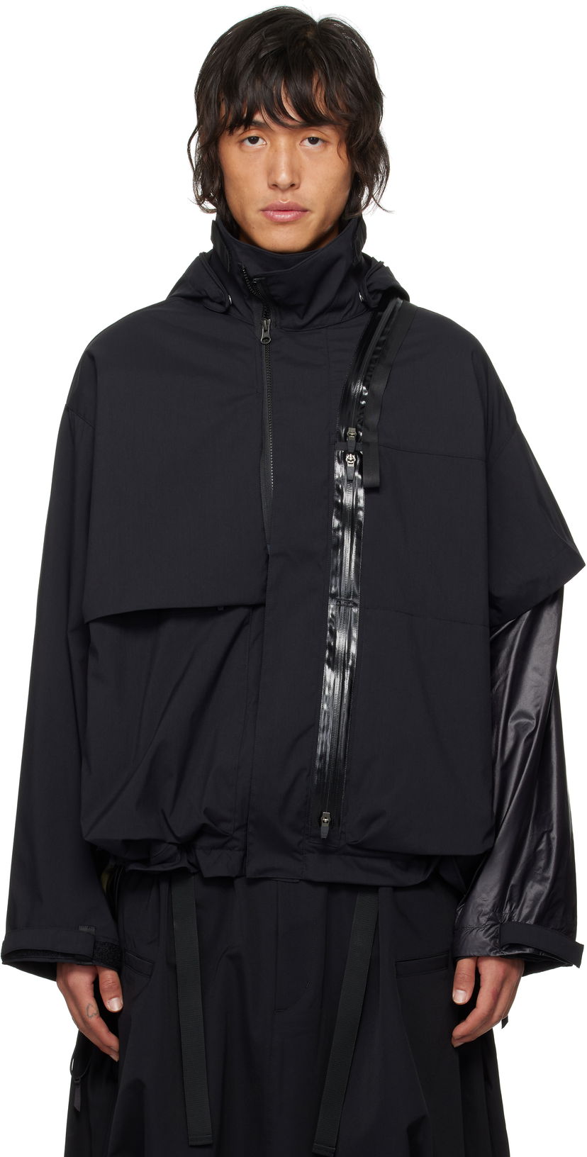 Vindjacka Acronym J115K-E Hooded Technical Jacket Svart | J115K-E