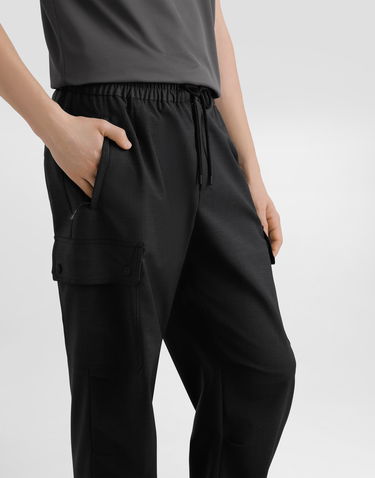 Cargo byxor Dolce & Gabbana Dolce & Gabbana Wool Canvas Cargo Trousers Svart | GP14PTFURK8N0542, 2