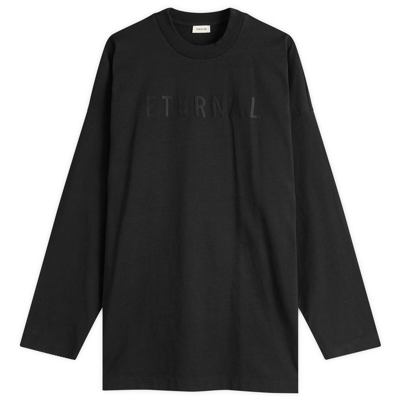 Sweater Fear of God Eternal Long Sleeve T-Shirt, Size Large Svart | FGE250-5111HWJ-001