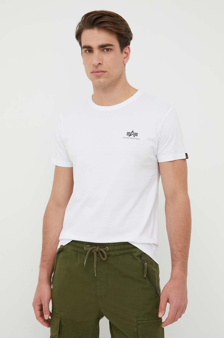 T-shirt Alpha Industries Logo Tee Vit | 188505.09, 0