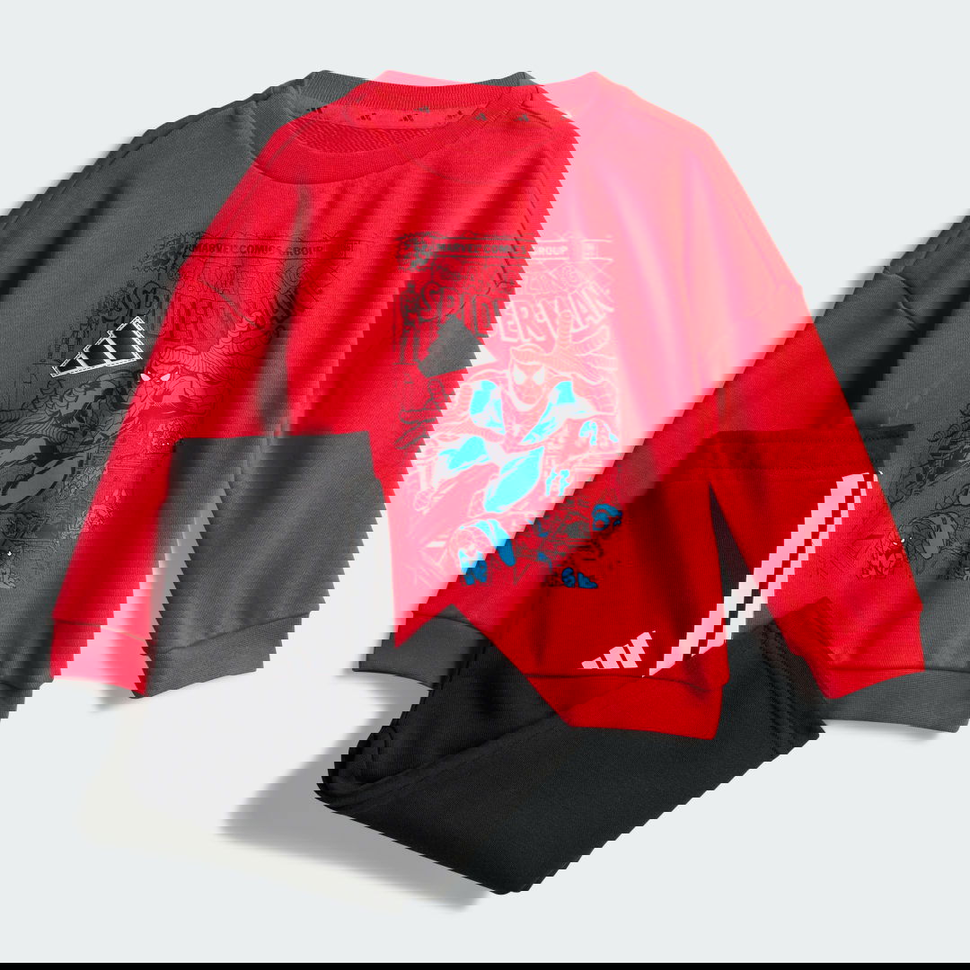 Träningsoverall adidas Performance Marvel Spider-Man Kids' Set Röd | JV7371, 0