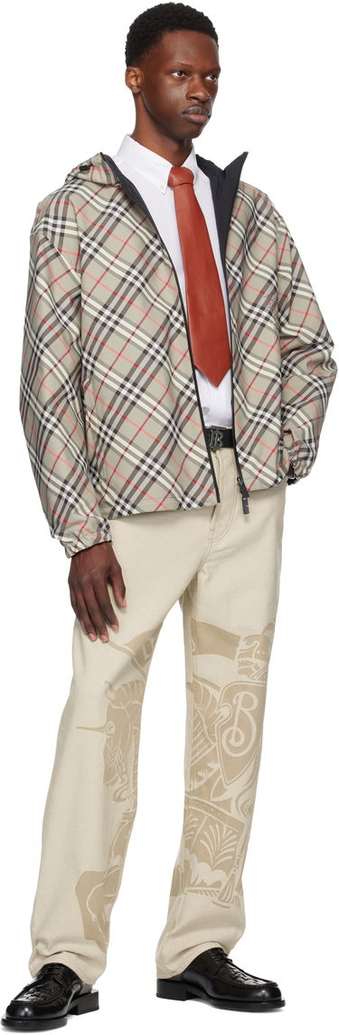 Jacka Burberry Burberry Check Reversible Jacket Beige | 8110290, 4