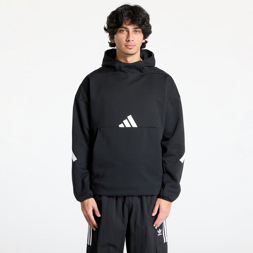 Sweatshirt adidas Originals Z.N.E. Hoodie Black Svart | JP0371