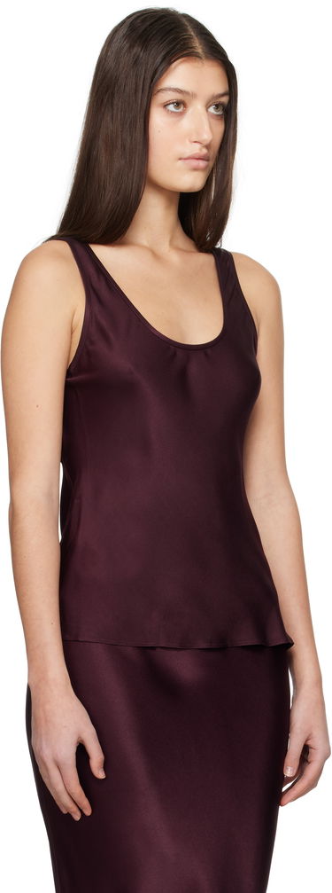 Linne Anine Bing Anine Bing Lea Silk Tank Top Bourgogne | A-07-0839-RED15, 1