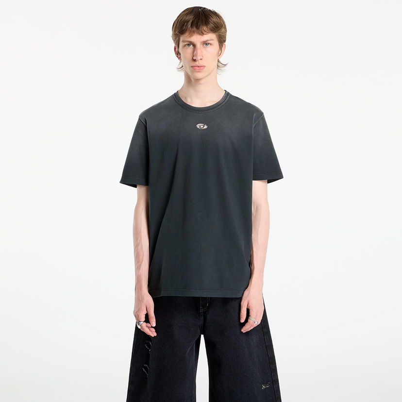 T-shirt Diesel Diesel T-Adjust-T1 T-Shirt Svart | A19630_0CHBI 9XXA