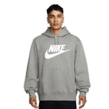 Sweatshirt Nike Club Graphic Pullover Hoodie Grå | FN3868-063, 0