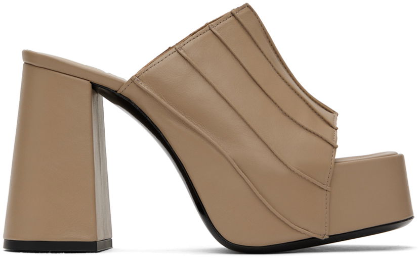 Tillbehör BY FAR BY FAR Brad Heeled Sandals Beige | 23PFBRAMTPNAP
