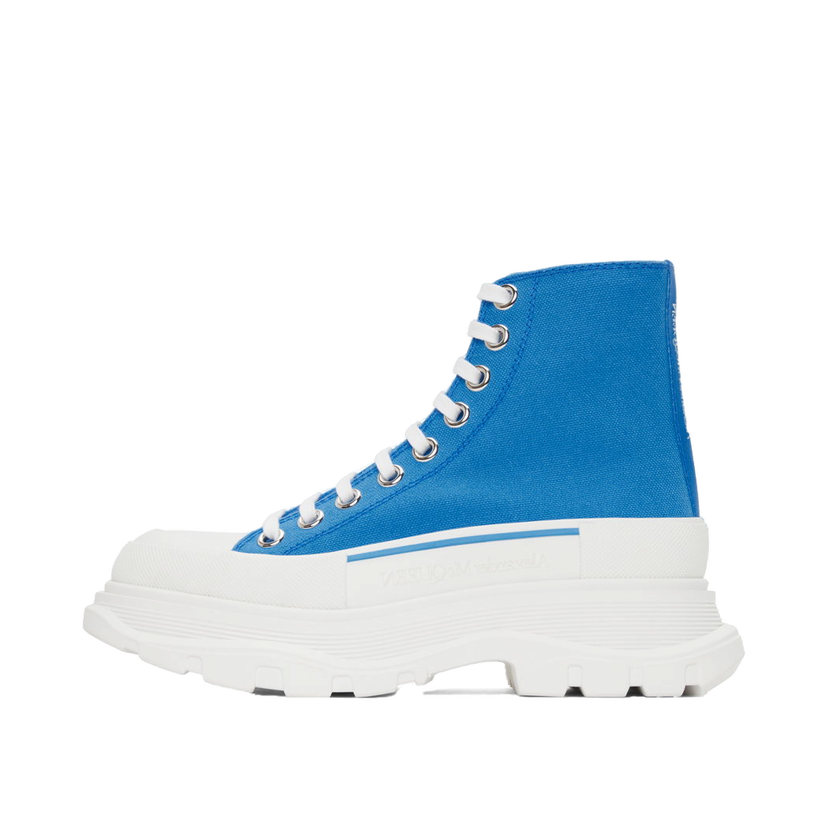 Sneakers och skor Alexander McQueen Tread Slick Platform High Sneakers Blå | 611706 W4MV2