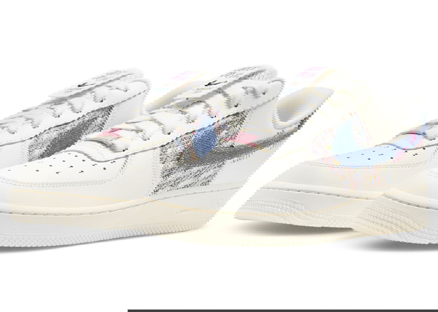 Sneakers och skor Nike Air Force 1 Low '07 LX Denim Swoosh Boucle W Vit | FJ7740-141, 0