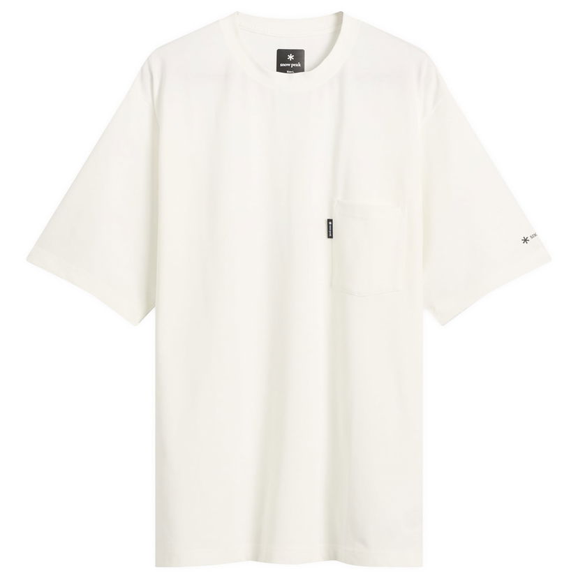 T-shirt Snow Peak Pocket T-Shirt, Size Small Vit | NSD-TS-25AU001-OFW