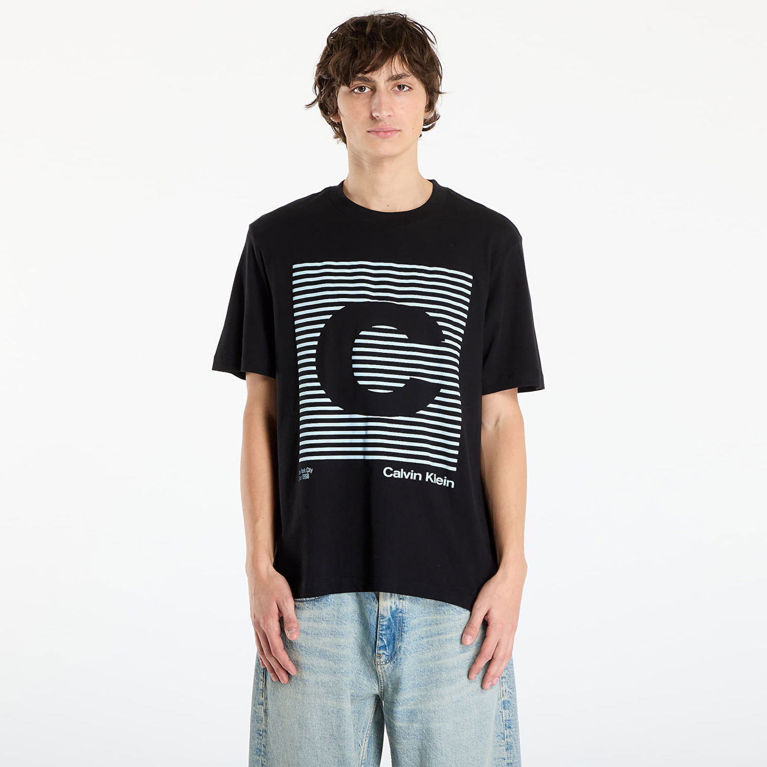 T-shirt CALVIN KLEIN Speaker Graphic Tee Jeans Ss 20S Svart | LV04RD811G UB1, 0