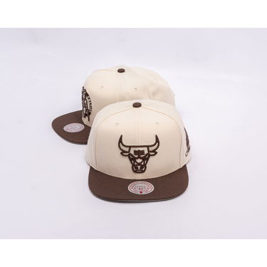 Keps Mitchell & Ness NBA Fashion Basic 2T Snapback Chicago Bulls One Size Beige | HS12956-CBUCREA, 3