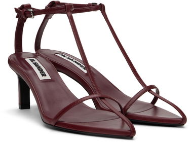 Sneakers och skor Jil Sander Jil Sander High Heeled Sandals Bourgogne | J16WL0030_P8389, 3