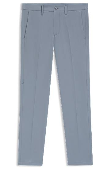 Byxor BOSS Regular Fit Water-Repellent Stretch Trousers Blå | 50534305