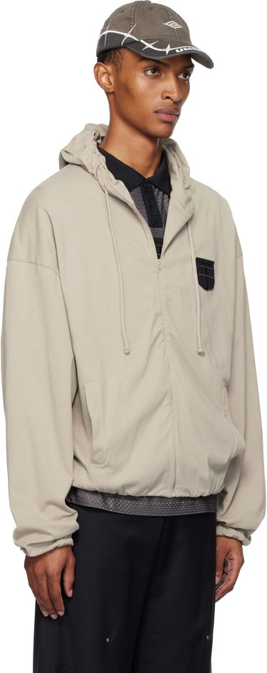 Sweatshirt Umbro Umbro Crest Jersey Hoodie Beige | UBMW0245JY61, 1