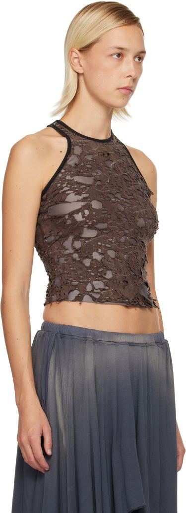 Linne Diesel Destroyed Layered Halter Tank Top Brun | A18523 0IKCK, 1
