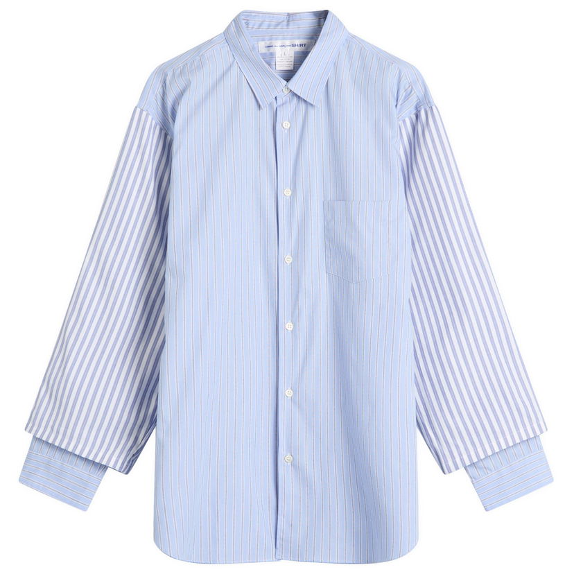 Skjorta Comme des Garçons SHIRT Stripe Oxford YD Blå | FP-B039-051-1