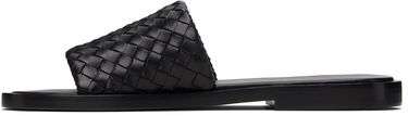 Sneakers och skor Bottega Veneta Bottega Veneta Elio Woven Leather Slides Svart | 838348V2ED01000, 2