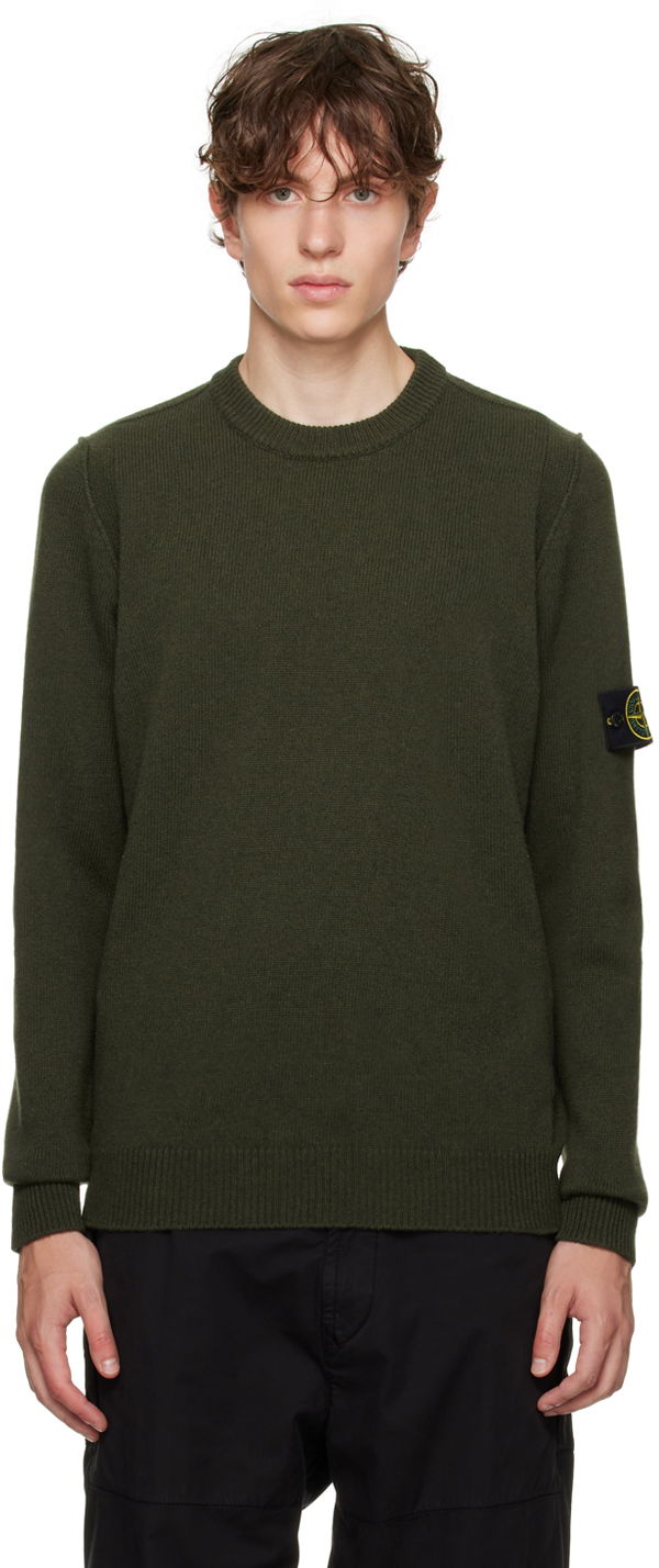Sweater Stone Island Crewneck Grön | 7915508A3, 0