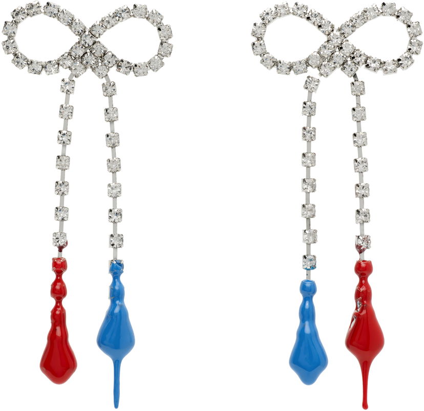 Örhängen Ottolinger Ottolinger Crystal Bow Drop Earrings Metallisk | 125-902425-01