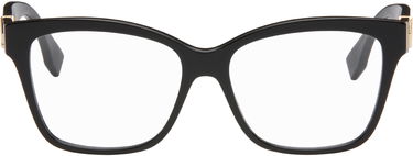 Solglasögon FENDI FF Diamonds Rectangular Frame Glasses Svart | FE50117I@55001 192337204067, 0