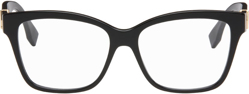 Solglasögon FENDI FF Diamonds Rectangular Frame Glasses Svart | FE50117I@55001 192337204067