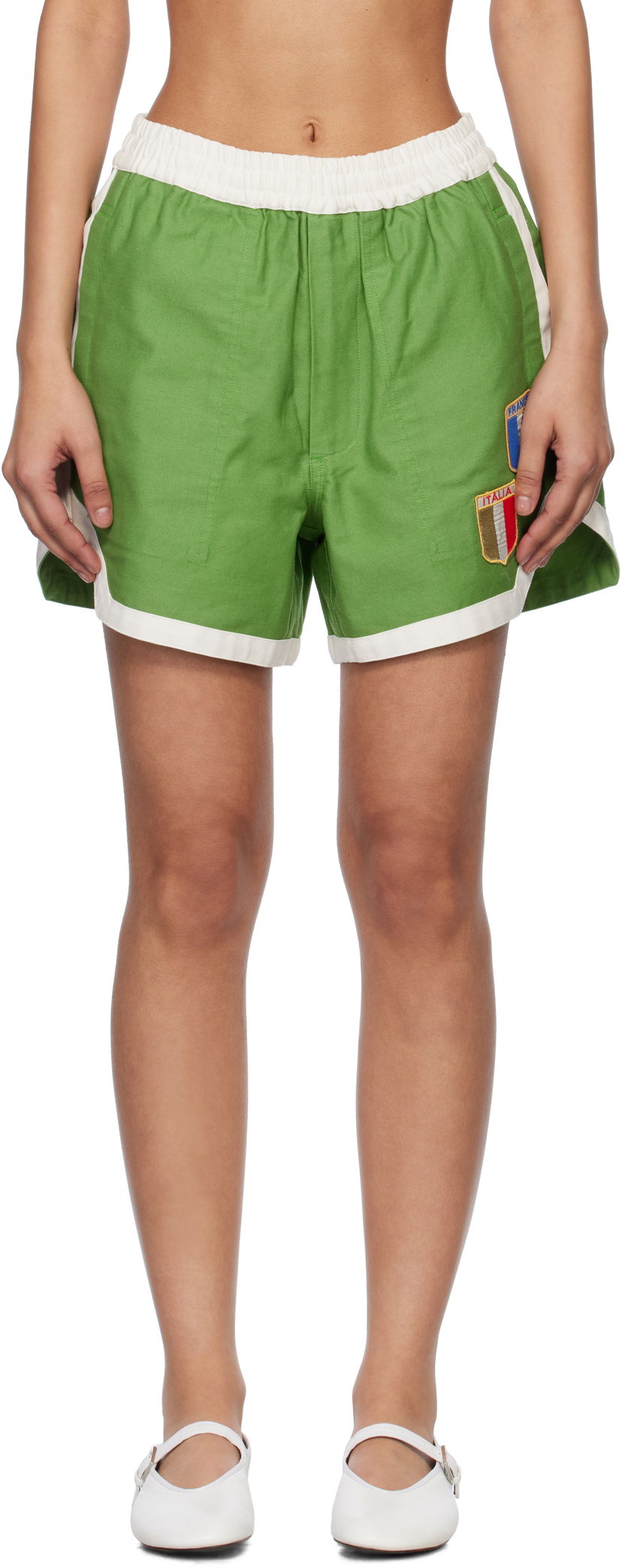 Shorts Bode Bode Euro Gym Shorts Grön | MRS25BT066