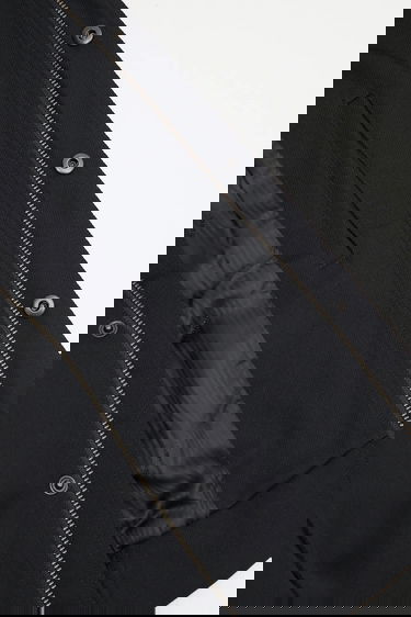 Jacka ADER ERROR Collared Cropped Jacket with Wool Blend and Elasticated Hem Svart | BO01FWJK0106BK, 4