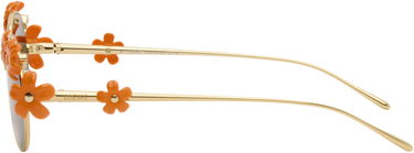 Solglasögon Loewe Paula's Ibiza Daisy Field Round Daisy-Embellished Sunglasses Orange | LW40173UW5130F 192337236198, 2