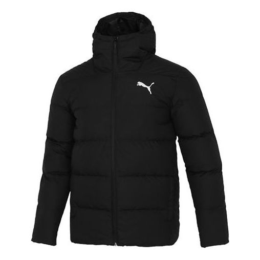 Pufferjacka Puma Logo Down Jacket Svart | 534936-01
