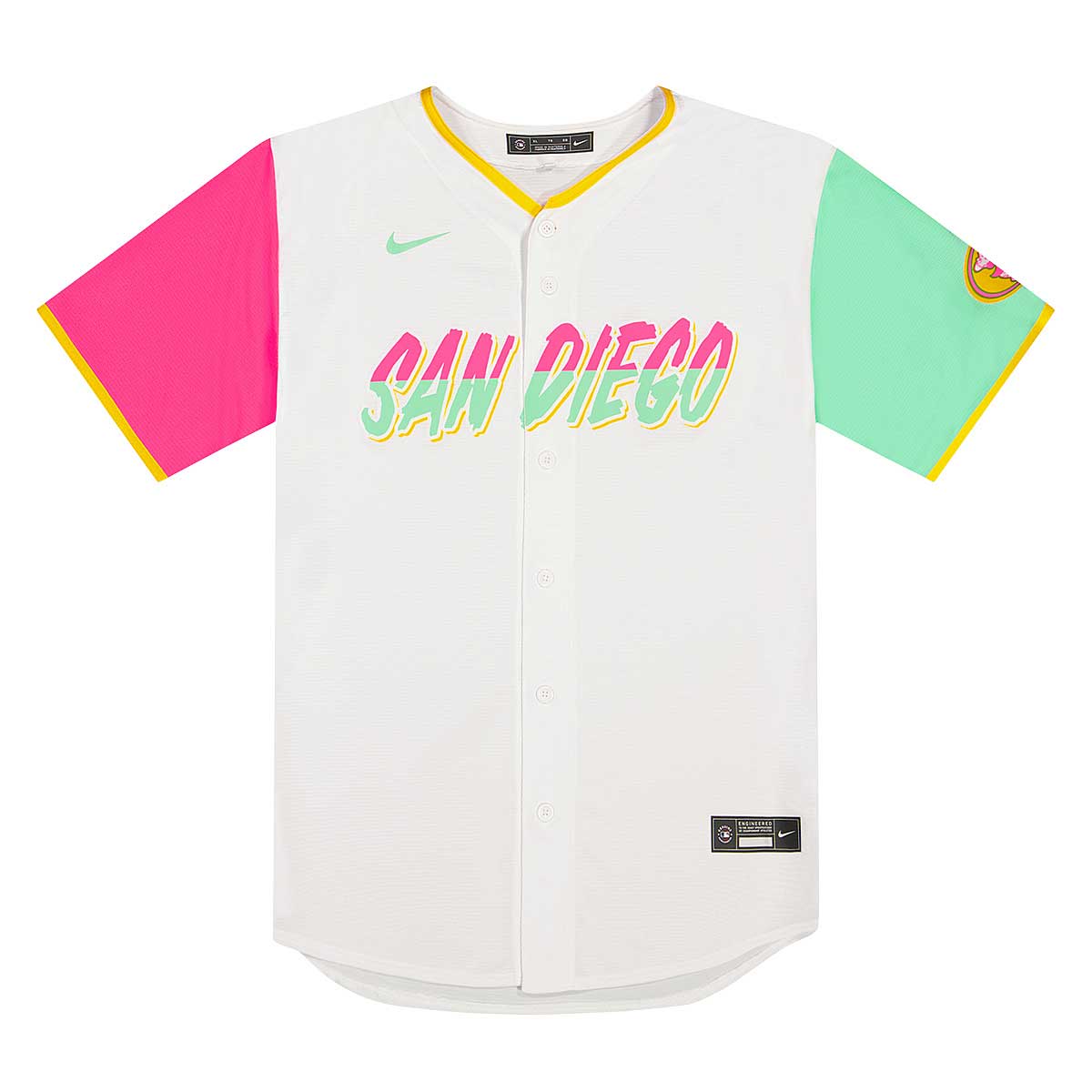 Skjorta Nike MLB Replica City Connect Jersey San Diego Padres Shirt Vit | T770-PYCC-PYP-CC4, 1