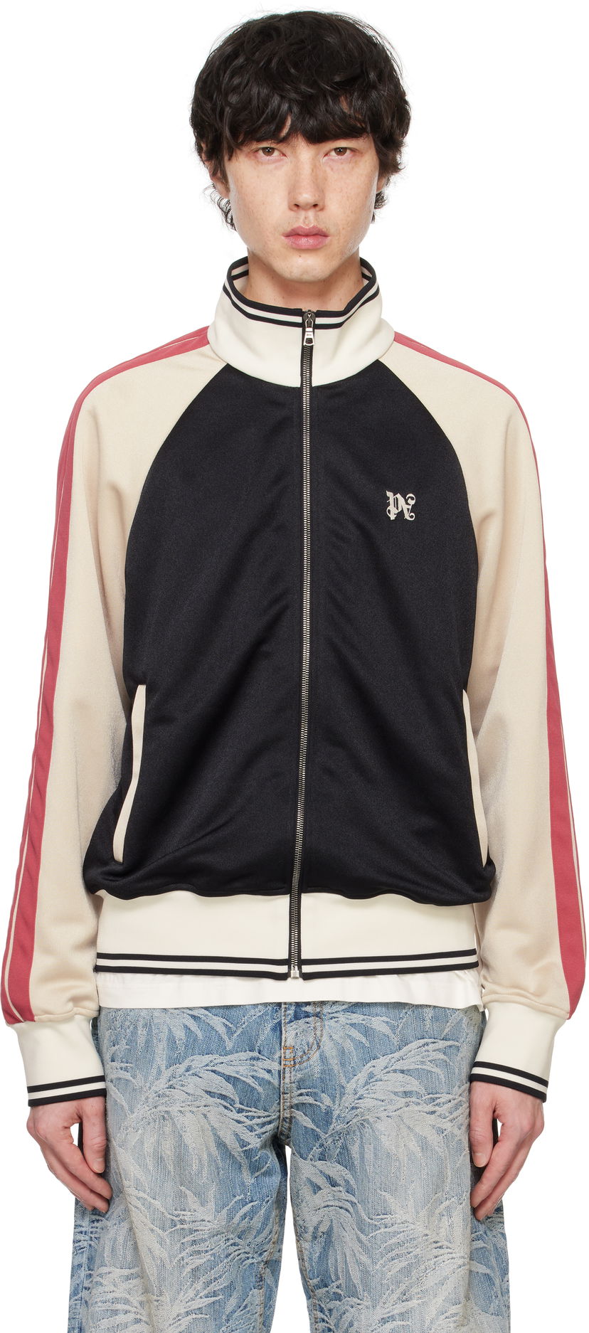 Träningsoverall Palm Angels Monogram Track Jacket Röd | PMBD079F24FAB0011061