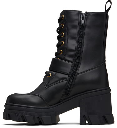 Sneakers och skor Versace Versace Jeans Couture Baroque Buckle Drew Boots Svart | E79VA3S86_E71570, 2