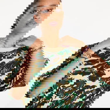 T-shirt BAPE Marbling Camo One Point Relaxed Fit Tee Grön | 001CSK801305M GRN, 1