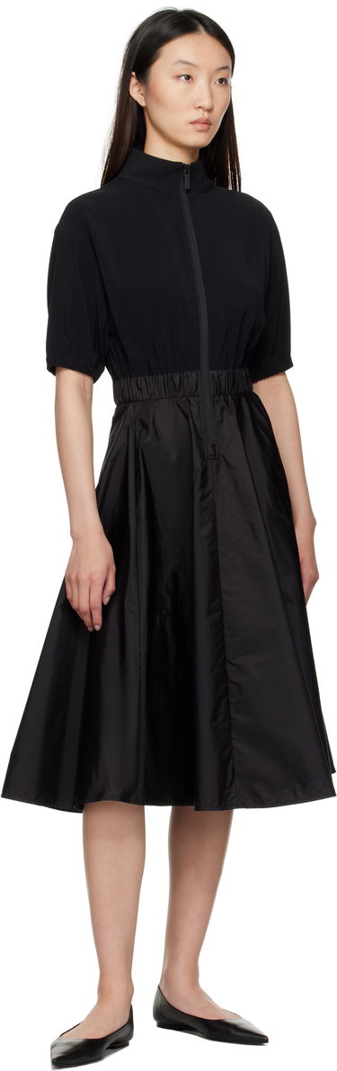 Klä Moncler Moncler Taffeta Skirt Midi Dress Svart | K20932G00013596WF, 3