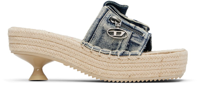 Klä Diesel Diesel D-Ibiza Heeled Sandals Blå | Y03568 P8100
