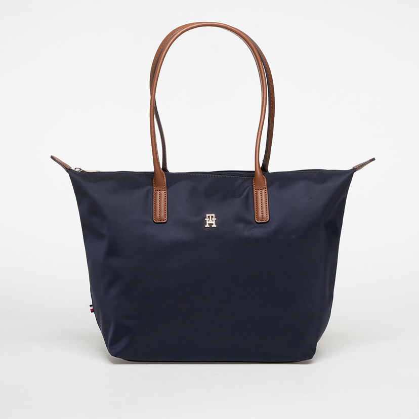 Tygpåse Tommy Hilfiger Tommy Hilfiger Popette Nylon Tote Mörkblå | AW0AW17711-DW6