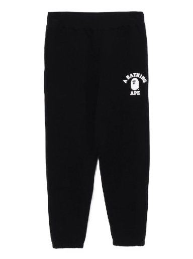 Träningsbyxor BAPE College Wide Fit Sweat Pants Svart | 1J30-152-017
