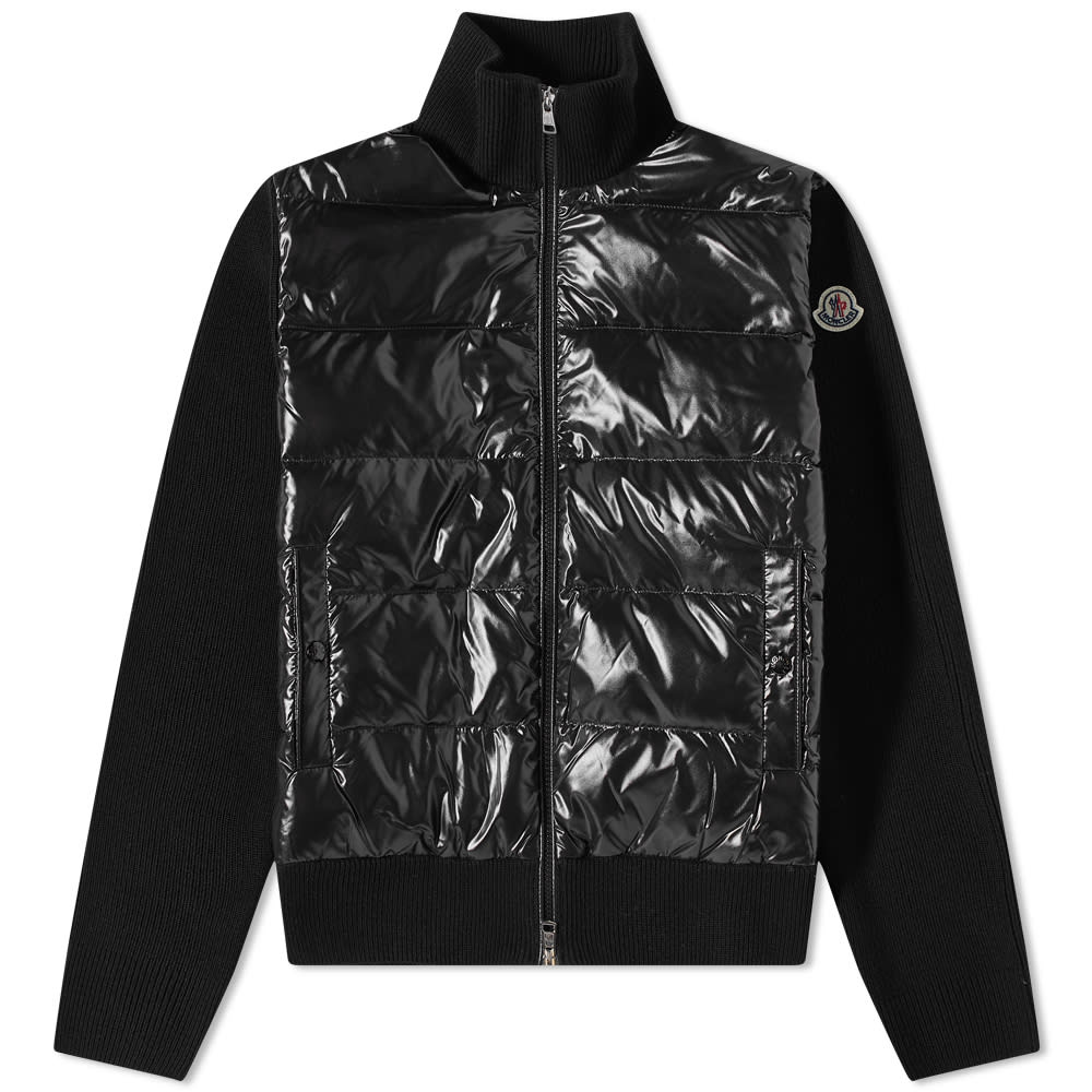Jacka Moncler Down Front Knit Jacket Svart | 9B000-08-M1131-999, 0